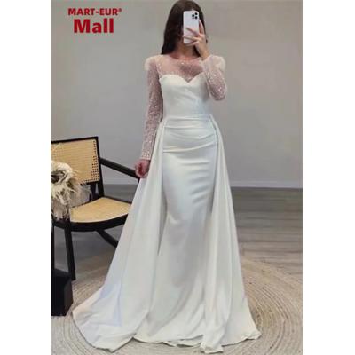2026 European and American Cross border Women's Banquet Long sleeved Elegance Celebrity Annual Meeting Host's Atmosphere