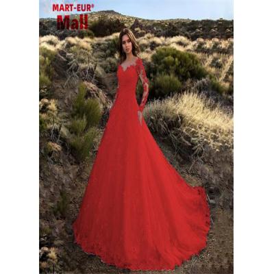 2026 New Women's Sexy Heavy Industry Lace Wedding Dress with Flower Tail and Large Display Evening Dress